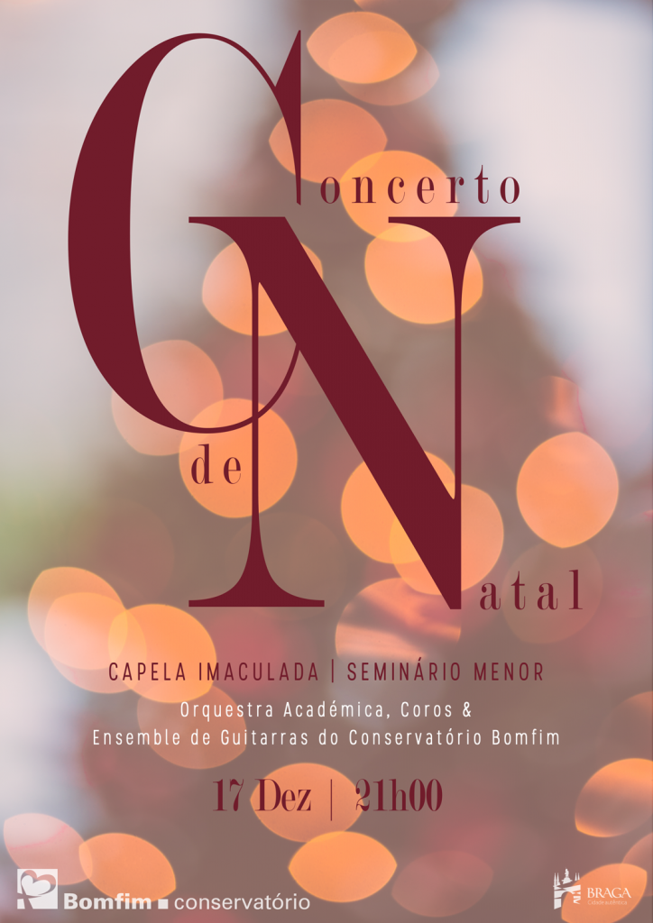 Cartaz Concerto de Natal 2016 Conservatório Bomfim