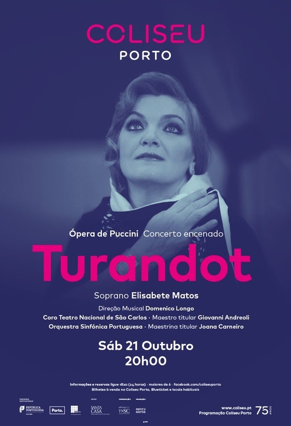 Turandot Ópera de Puccini no Coliseu do Porto Conservatório Bomfm