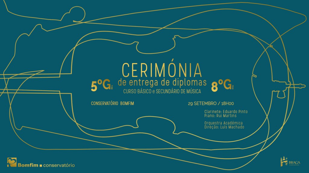 Cerimónia Entrega de Diplomas Curso Básico Secundário de Música Conservatório Bomfim Concerto