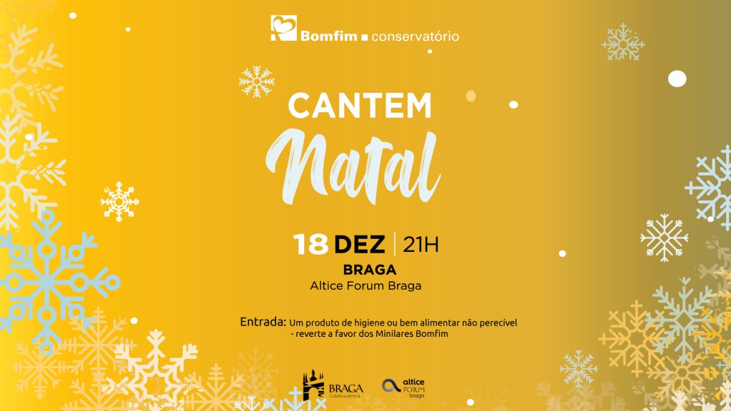 Musical Cantem Natal 2019 Concerto de Natal Conservatório Bomfim Braga Música